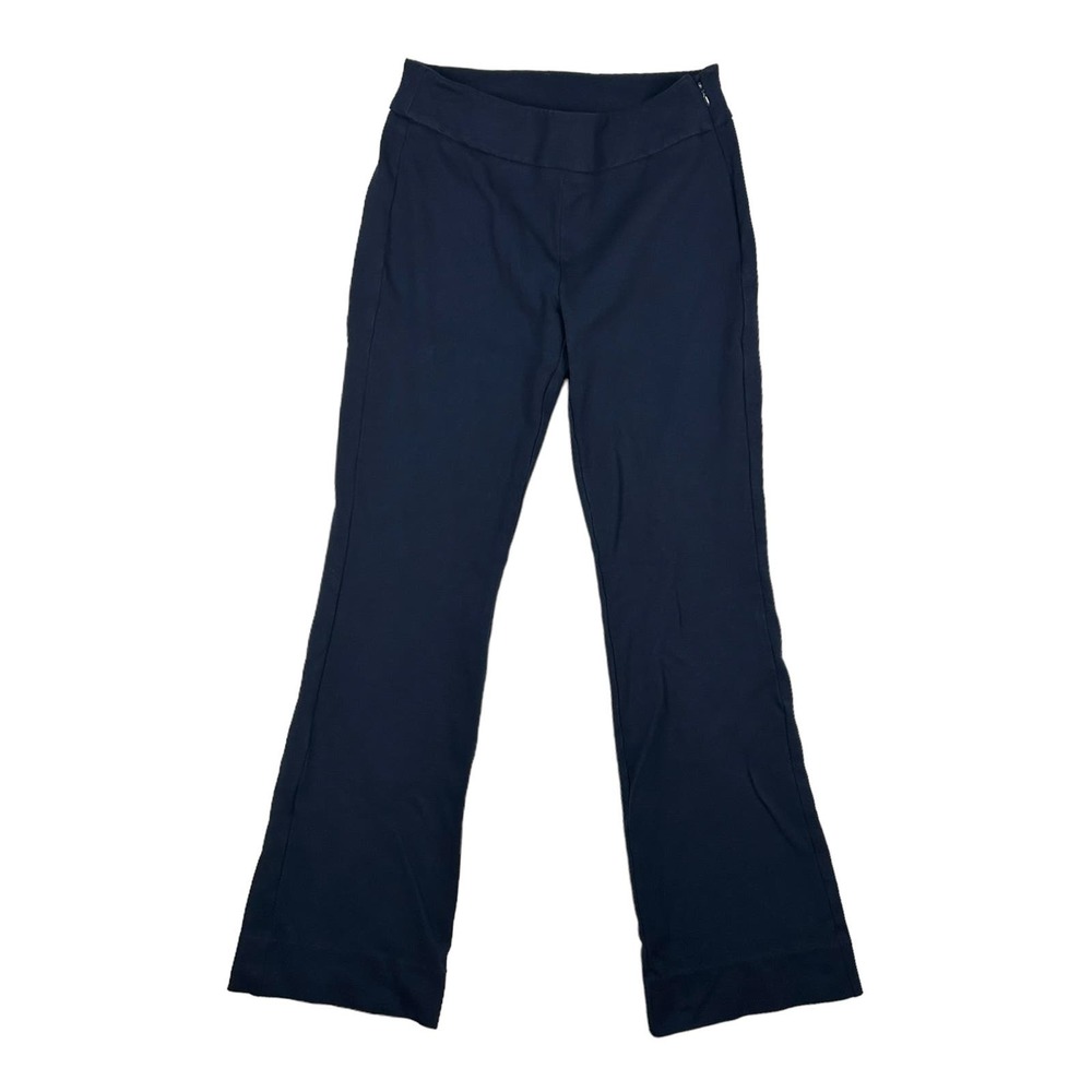 CAbi Pants Sz 6 Navy Blue Classic 9 to 5 Stretch Trouser Side Zip Boot Cut #5312